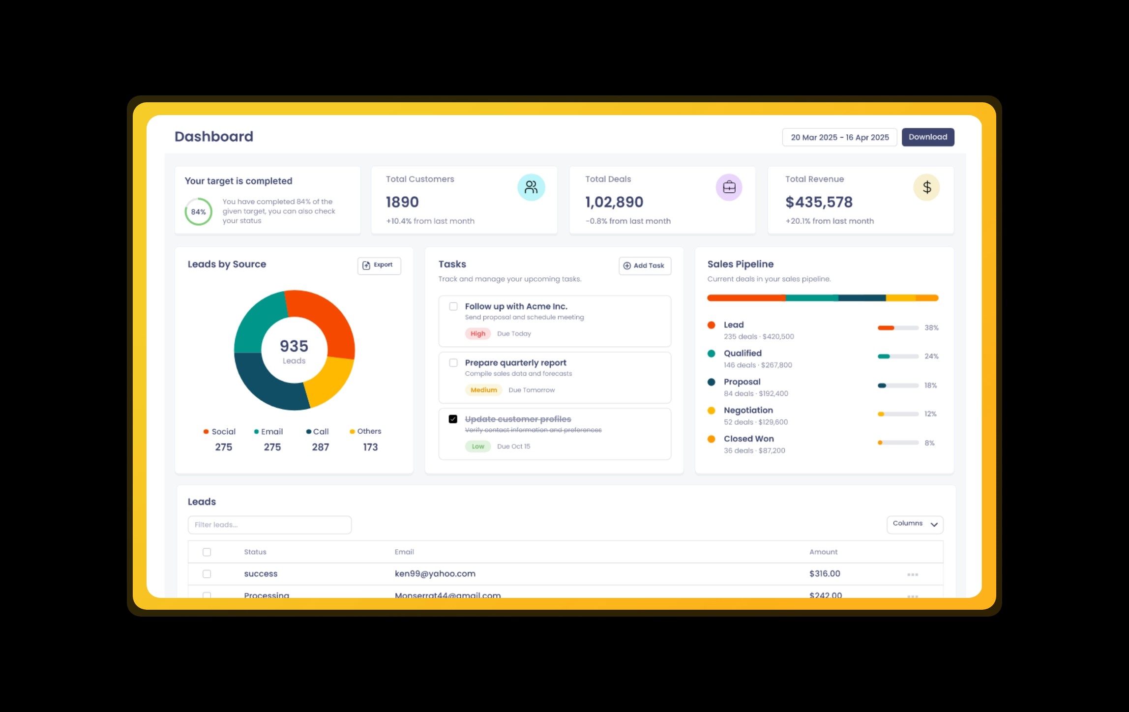 Dashboard